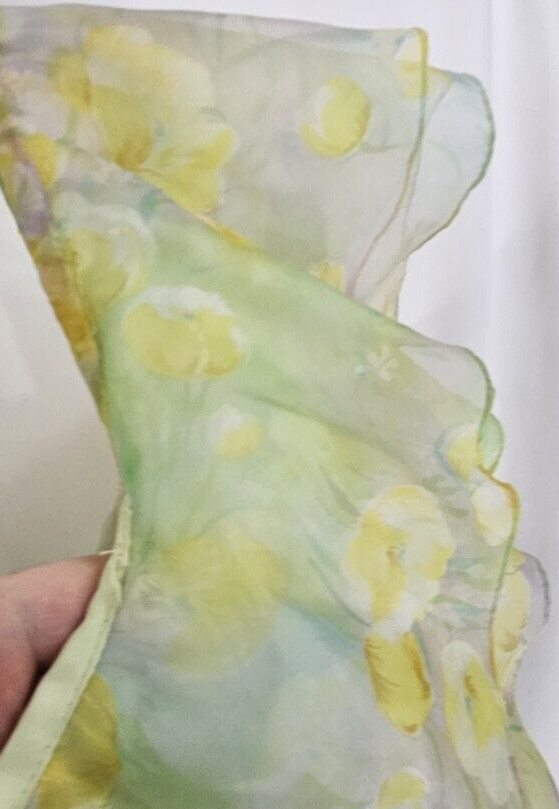 VTG Lorrie Deb Ruffle Multicolor Floral Sleeveless Dress Women&rsquo;s Sz XS/S