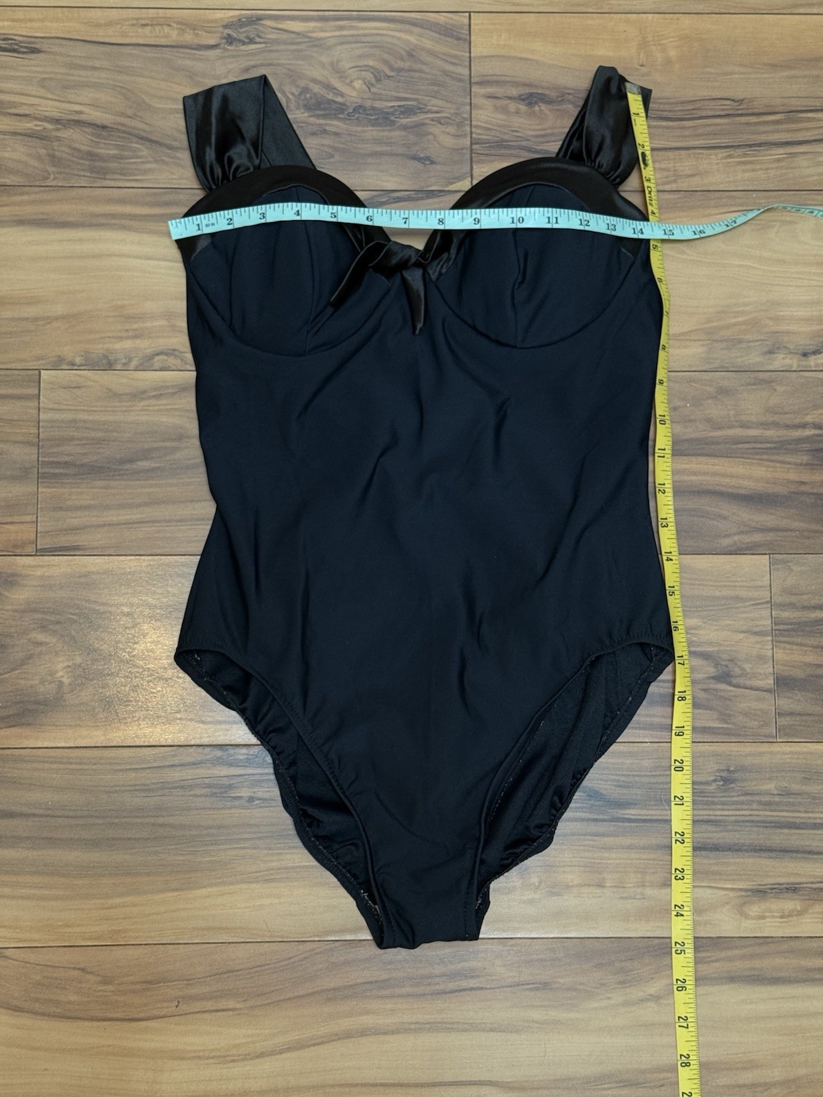 Vtg Miraclesuit One Piece Bathing Swim Suit 50s 60s Style IGLWU Black Pinup M/14