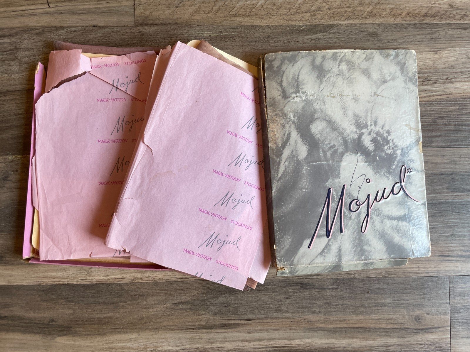Vintage 1950s Mojud Magic Motion Seamed Stockings, Dark Seam, 4 Pair Never Worn