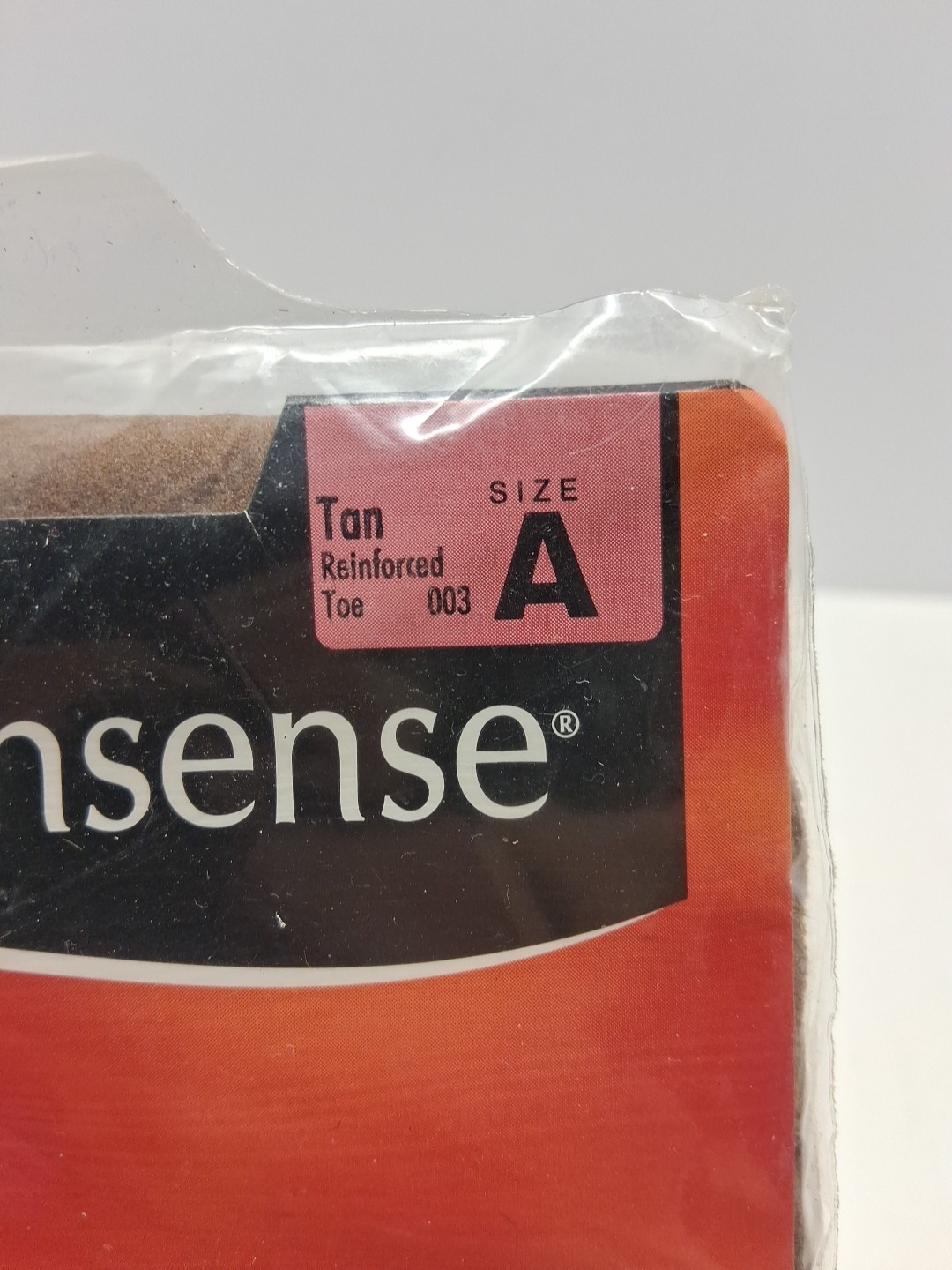 No Nonsense Regular Pantyhose Size A Tan Reinforced Toe