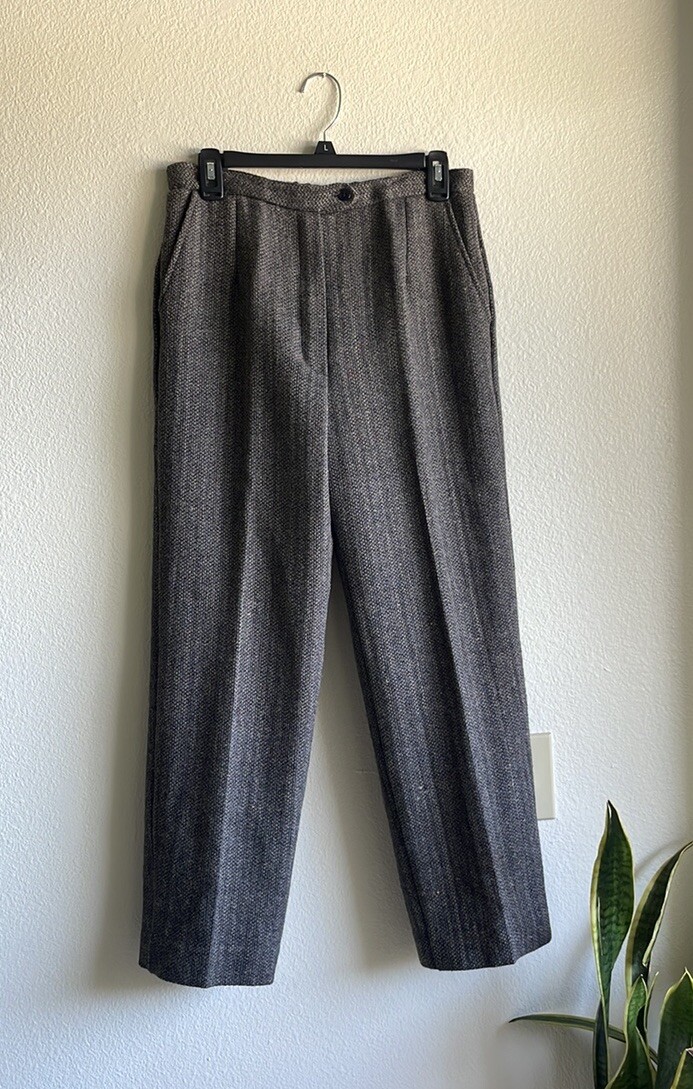 Hunter Sportswear VTG Vintage Women’s Tweed Wool Straight Pants 10