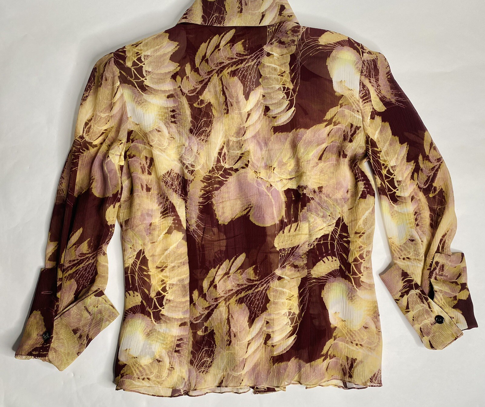 Christian Lacroix Collection 1990s Vintage Silk Blouse Sz 6 M (42)