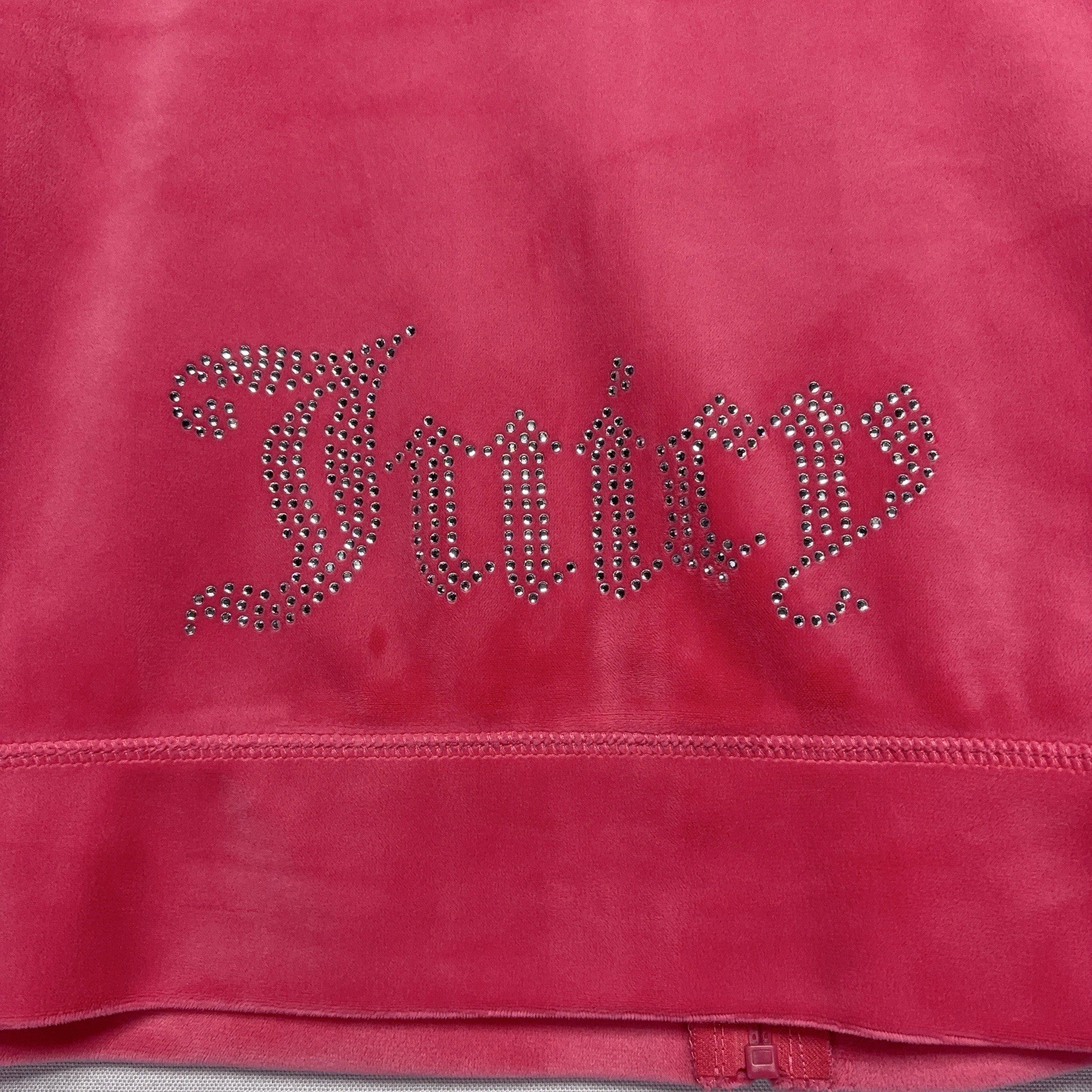 Juicy Couture Velour Jacket / Shorts Set – Hot Pink – Gemmed – Womens XL