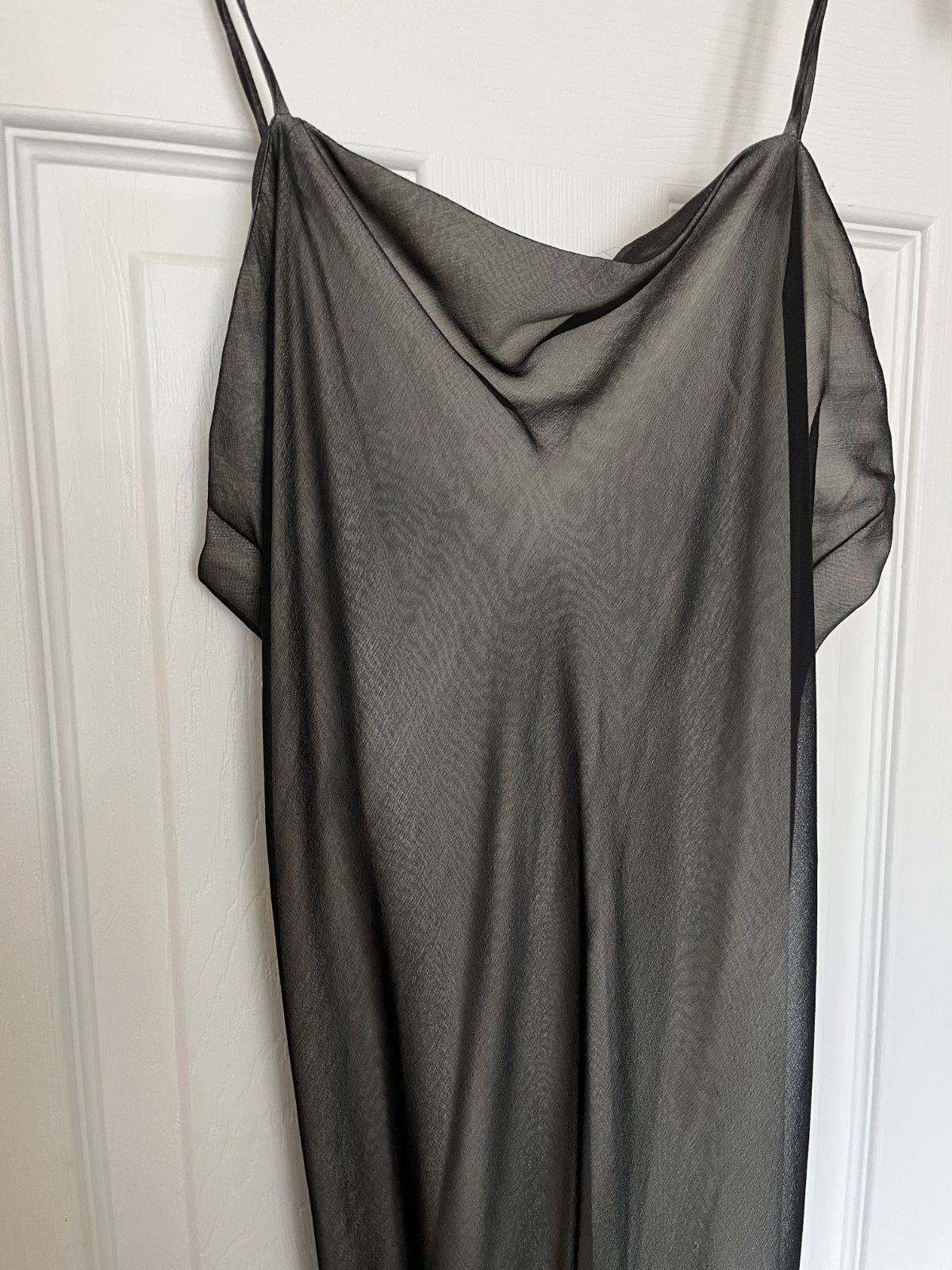 Vintage 1990s Narciso Rodriguez Sample Slip Dress Feather Hem (No Label)